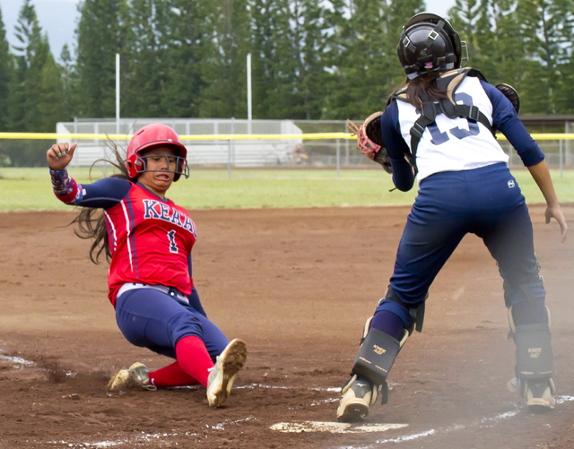 BIIF softball Waiakea rallies to take series opening against Keaau