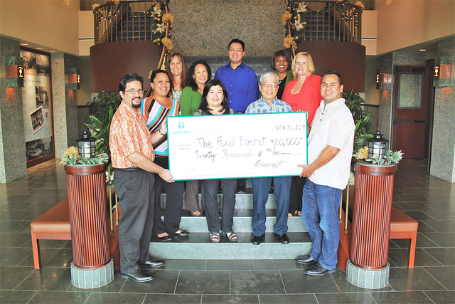 HCFCU Raises $20,000 for The Food Basket - West Hawaii Today