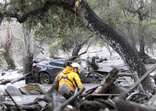 13 dead in Southern California as rain triggers mudslides - West Hawaii ...