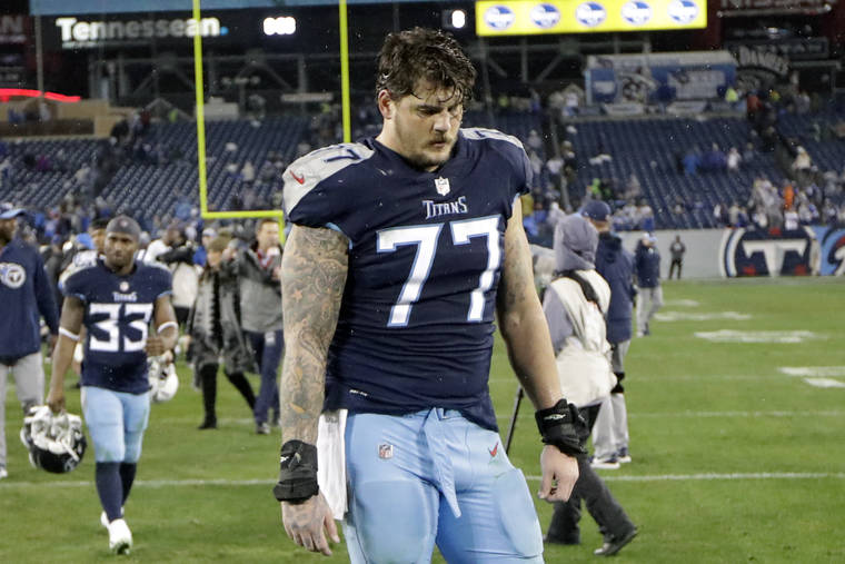 Titans' Taylor Lewan still loses it but has found his game