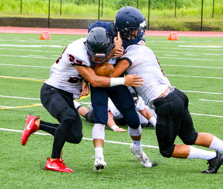 Football Iolani raids Kamehameha in 4710 win in opener West Hawaii