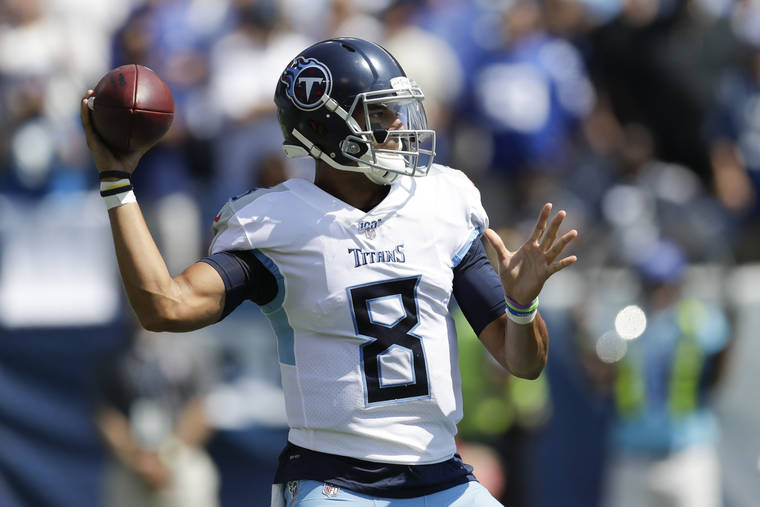 Marcus Mariota not expected to play vs. Indianapolis Colts