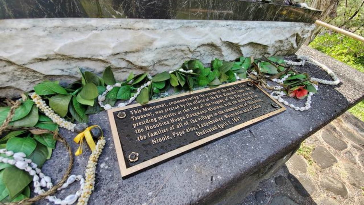 Improved Memorial Placed For 1946 East Hawaii Tsunami West Hawaii Today