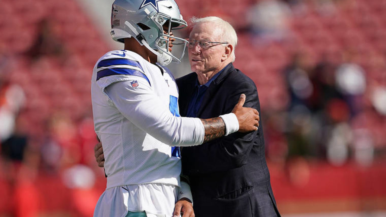 Jerry Jones compares Cowboys' Super Bowl drought to 49ers'