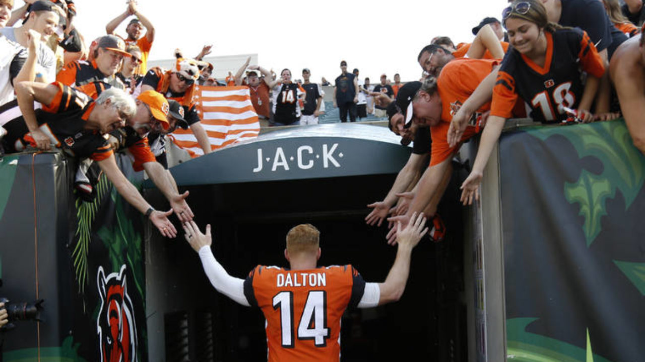 October 29th, 2017: Cincinnati Bengals quarterback Andy Dalton (14