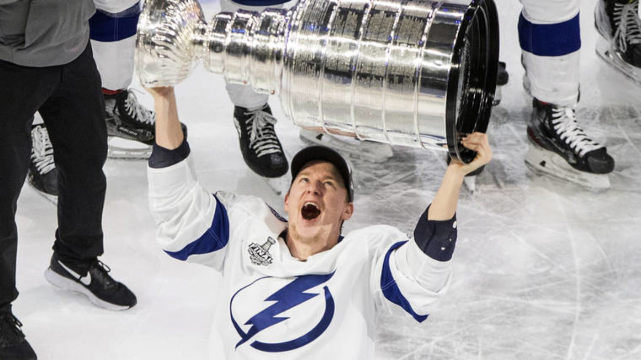 Youth Girl's Tampa Bay Lightning 2020 Stanley Cup Champions Script