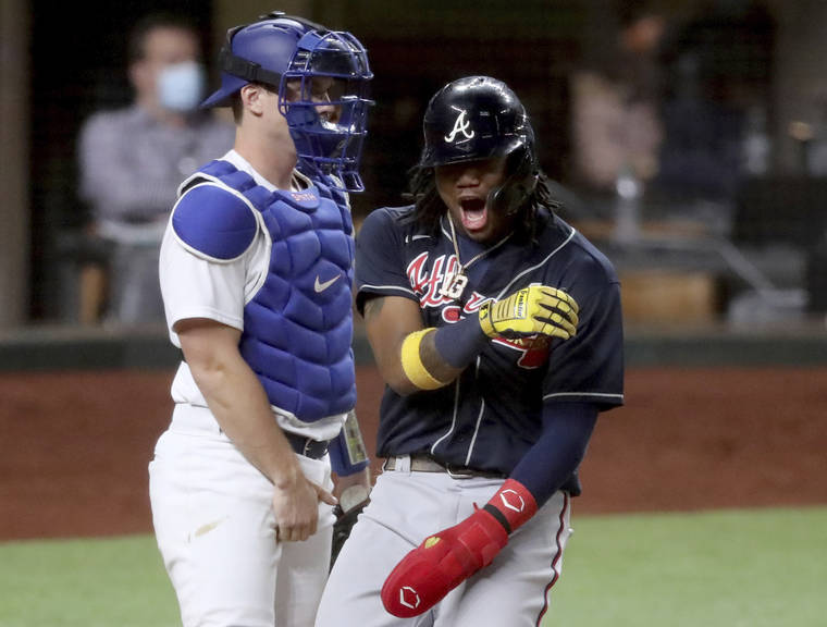 Austin Riley home run leads Braves past Dodgers 5-1 in NLCS opener