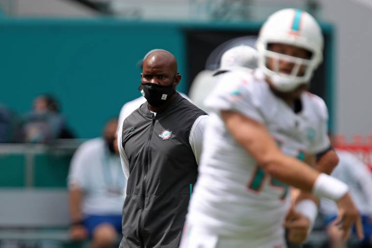 Miami Dolphins: Does coach Brian Flores want Ryan Fitzpatrick back in 2020?