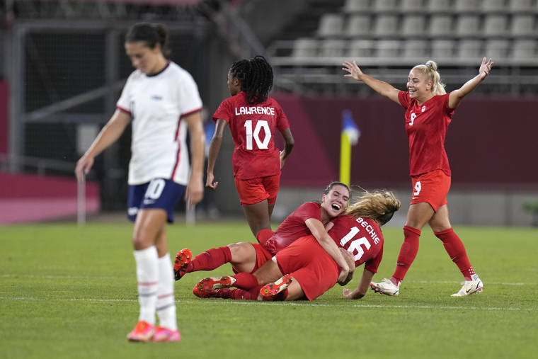 Olympics Canada Upsets U S With 1 0 Win In Women S Soccer West Hawaii Today