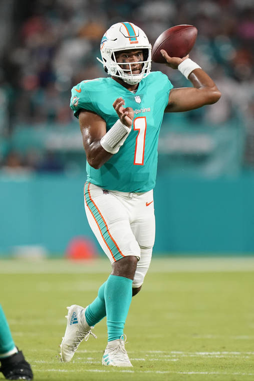 Tagovailoa sharp in Dolphins' 37-17 win over Falcons - West Hawaii Today