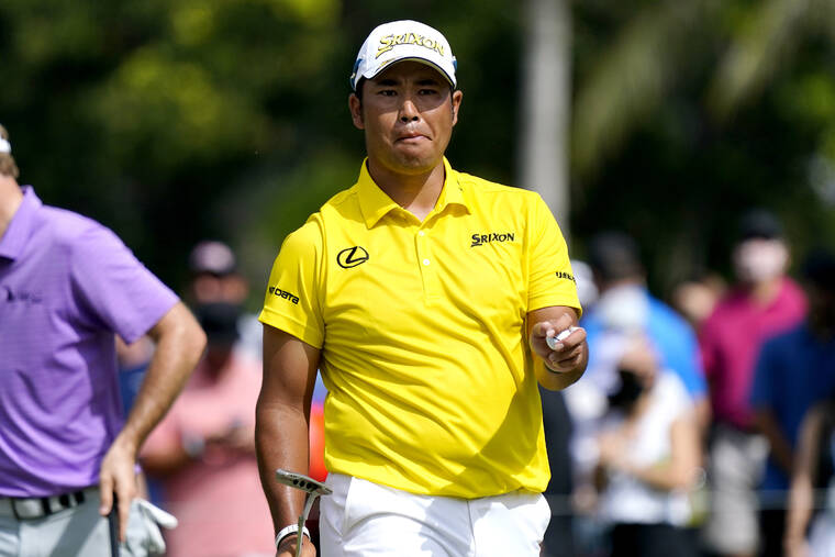 Matsuyama caps big rally with eagle to win Sony in playoff West