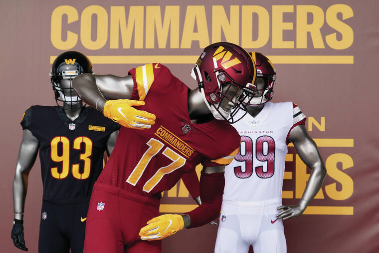 Washington’s NFL team unveils new name as Commanders West Hawaii Today