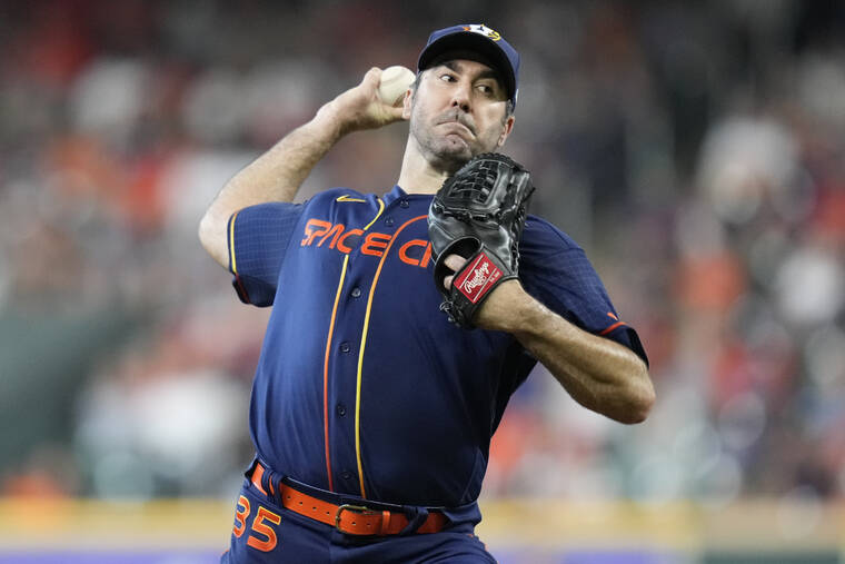 Verlander first in MLB to 12 wins, Astros beat Athletics 5-0 - West Hawaii  Today