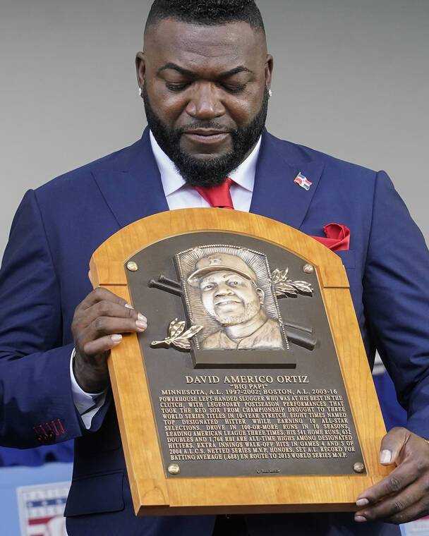 David Ortiz's HOF plaque : r/baseball