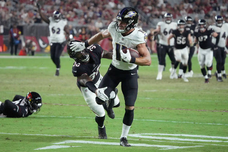 Ravens run preseason streak to 22, beating Cardinals 24-17 - West Hawaii  Today