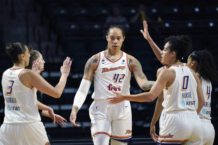 WNBA All-Stars wear Brittney Griner's jersey in 18th annual game