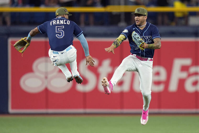 Major league-leading Rays get 3 home runs, beat Brewers 8-4 - West Hawaii  Today