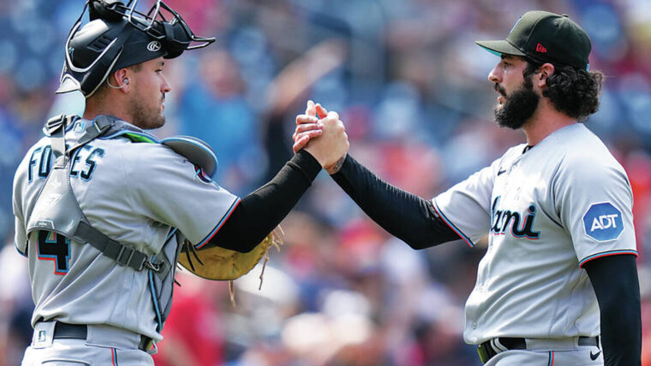 Marlins finish sweep of Nationals 4-2, move 10 over .500 for first time  since 2011