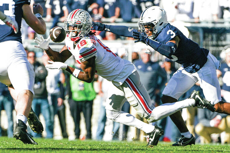 Marvin Harrison Jr. was stylin' against Wisconsin for Ohio State