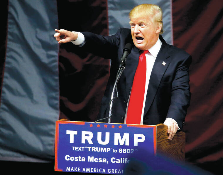 Trump animates California Republicans with calls to shoot people