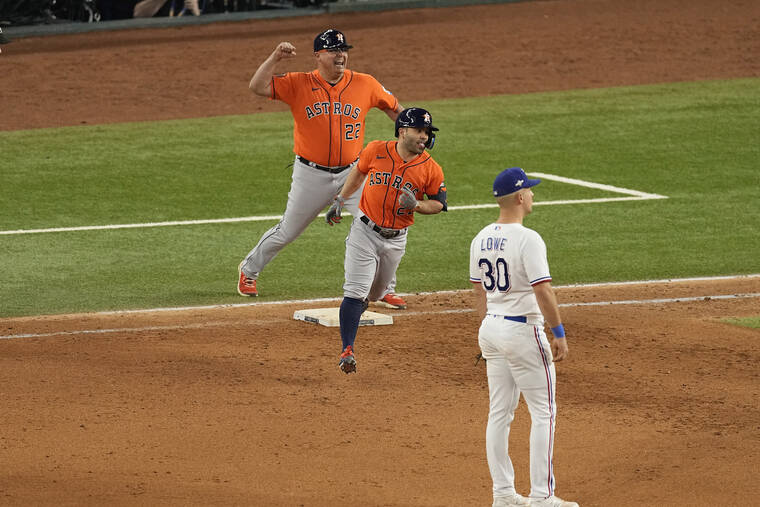 Jose Altuve For The Pennant Walk-Off Home Run Poster