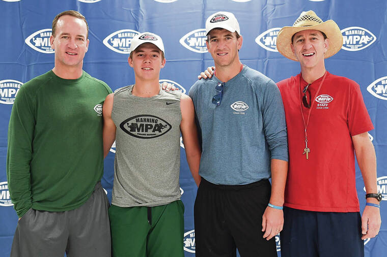 UH QB Schager a counselor at Manning Passing Academy