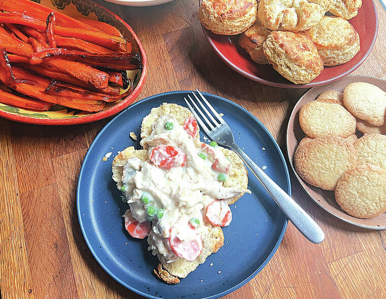 This 3-course chicken and biscuits meal will fly with the whole family